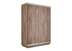 Шкаф-купе Экспресс, крафт табачный, серебряный профиль, 1200х450х2200