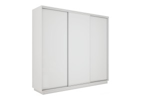 Шкаф-купе Экспресс, белый снег, серебряный профиль, 1800х450х2200