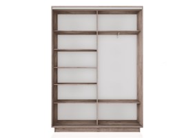 Шкаф-купе Экспресс, крафт табачный, серебряный профиль, 1200х450х2200