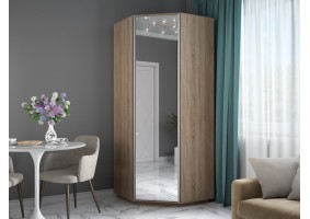Шкаф угловой распашной, сонома, 900х900х2200