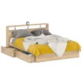 Кровать 1600 Камелия, цвет:  Дуб Сонома