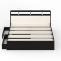 Кровать с ящиками 1600 Камелия, цвет: Венге / Дуб Лоредо, без матраса