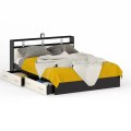 Кровать с ящиками 1800 Камелия, цвет: Венге / Дуб Лоредо
