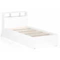 Кровать 900 Камелия, цвет: Белый, без матраса