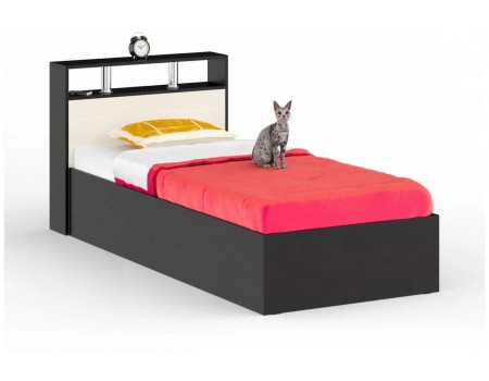 Кровать 900 Камелия, цвет: Венге / Дуб Лоредо