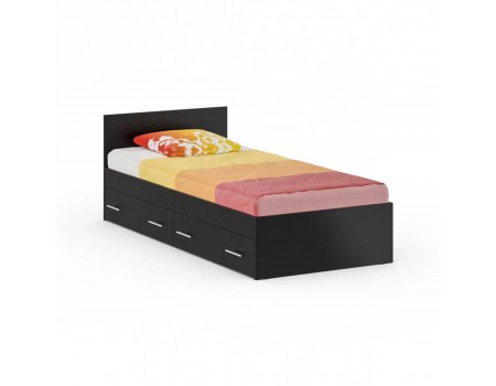 Кровать с ящиками 900 Стандарт, цвет Венге