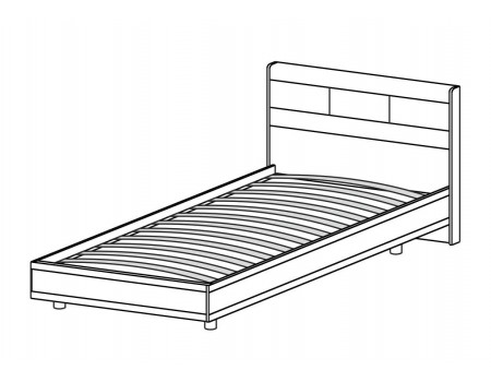 Кровать КР-2805 ( 0,9 x 1,9 )