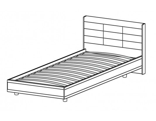 Кровать КР-2855 ( 0,9 x 1,9 )