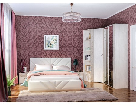 Спальня Амели, цвет: Шёлковый камень / Бетон Чикаго беж