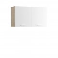 Шкаф навесной Токио 03.253, цвет: Дуб Крафт серый / Белый премиум