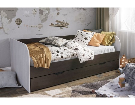 Кровать Балли, цвет: Венге / Дуб Анкор