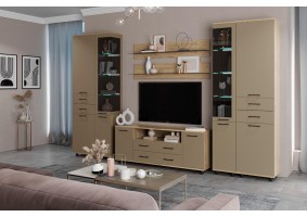 Гостиная Грэйс 12, гикори джексон светлый / латте матовый