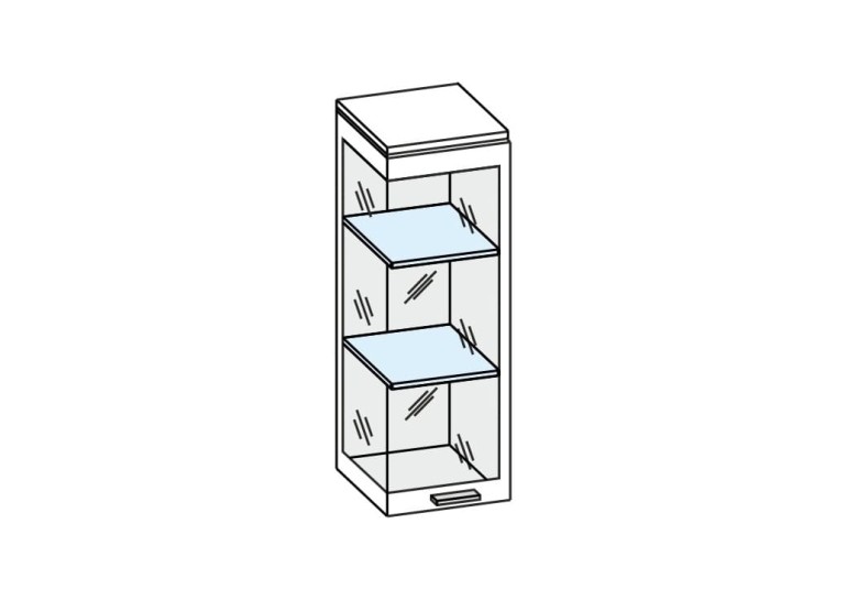 Антресоль АН-5007, гикори джексон светлый / кашемир глянцевый