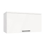 Антресоль, цвет снежный ясень, белый бриллиант глянцевый