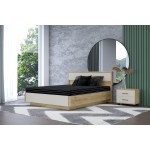 Кровать КР-4004 180х200, гикори джексон светлый / кашемир матовый