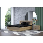 Кровать КР-4004 180х200, гикори джексон светлый / латте матовый