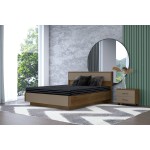 Кровать КР-4004 180х200, гикори джексон тёмный / латте матовый