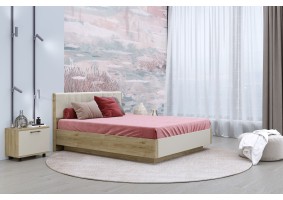Кровать КР-4014 180х200, гикори джексон светлый / кашемир матовый