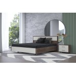 Кровать КР-5004 180х200, гикори джексон тёмный / кашемир матовый