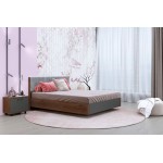 Кровать КР-5013 160х200, гикори джексон тёмный / антрацит матовый