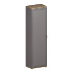 Шкаф, цвет гикори джексон светлый, серый оникс