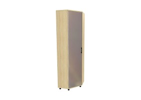 Шкаф ШК-5014, ясень асахи / белый бриллиант глянцевый