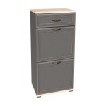 Тумба, цвет ясень асахи, серый оникс
