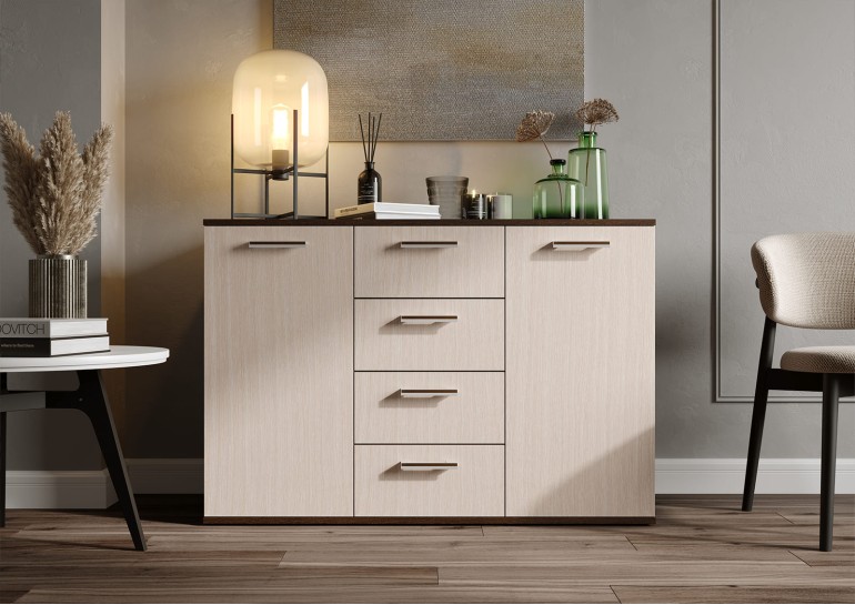 Комод К2, венге / дуб белфорт