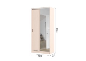 Шкаф-купе Альянс 1,0 м, дуб белфорт