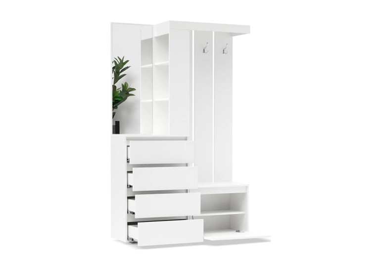 Прихожая Хелен ПР-01, белый шагрень