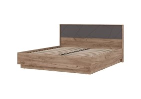 Кровать Орегон КР-03 180х200, дуб крафт табачный / асфальт супермат