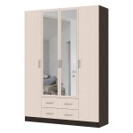 Шкаф четырехстворчатый Гармония ШК-602 М, венге / дуб белфорт