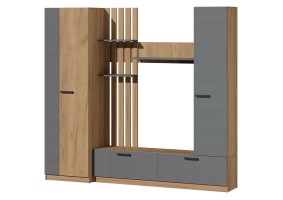 Гостиная Юджи, дуб крафт золотой / графит