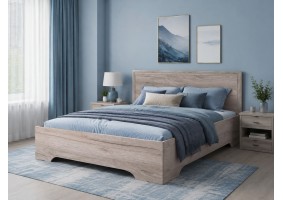 Кровать Алисия 160х200, дуб крафт серый