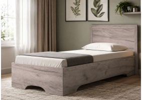 Кровать Алисия 90х200, дуб крафт серый