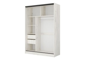Шкаф-купе Бритни 1 1,5, дуб крафт белый