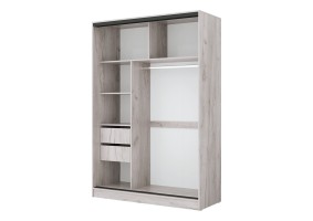 Шкаф-купе Бритни 1 1,5, дуб крафт серый