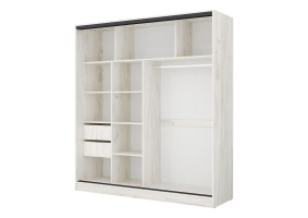 Шкаф-купе Бритни 1 2,0, дуб крафт белый